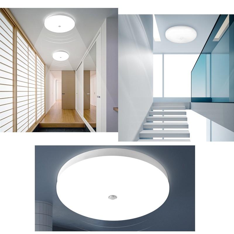 Đèn trần Led hiện đại Cảm biến chuyển động PIR Đèn trần 110V 220V 15W 20W 30W 40W Hành lang nhà bếp Đồ đạc trang trí nội thất Hành lang