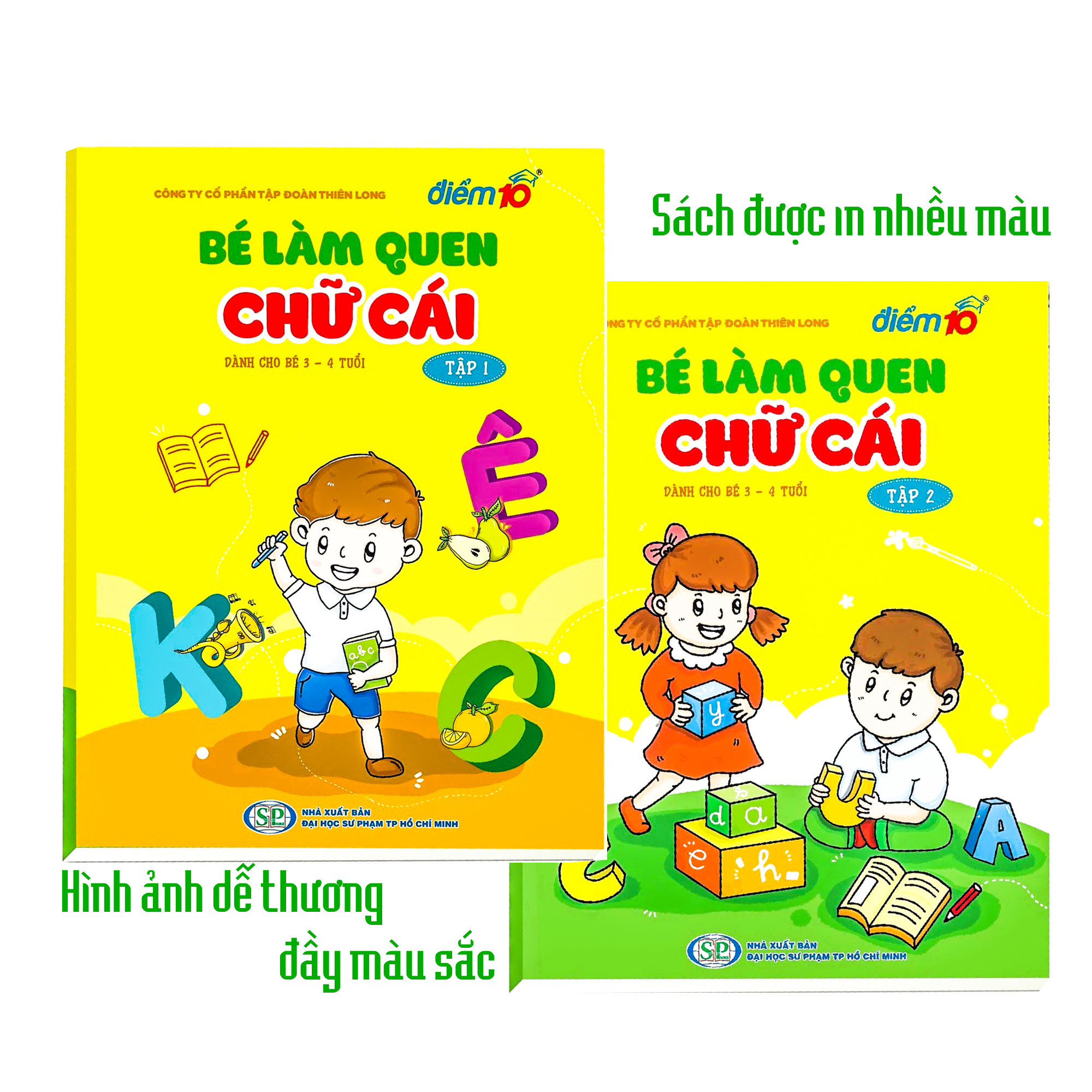 Combo bé làm quen chữ cái từ 3 - 4 tuổi