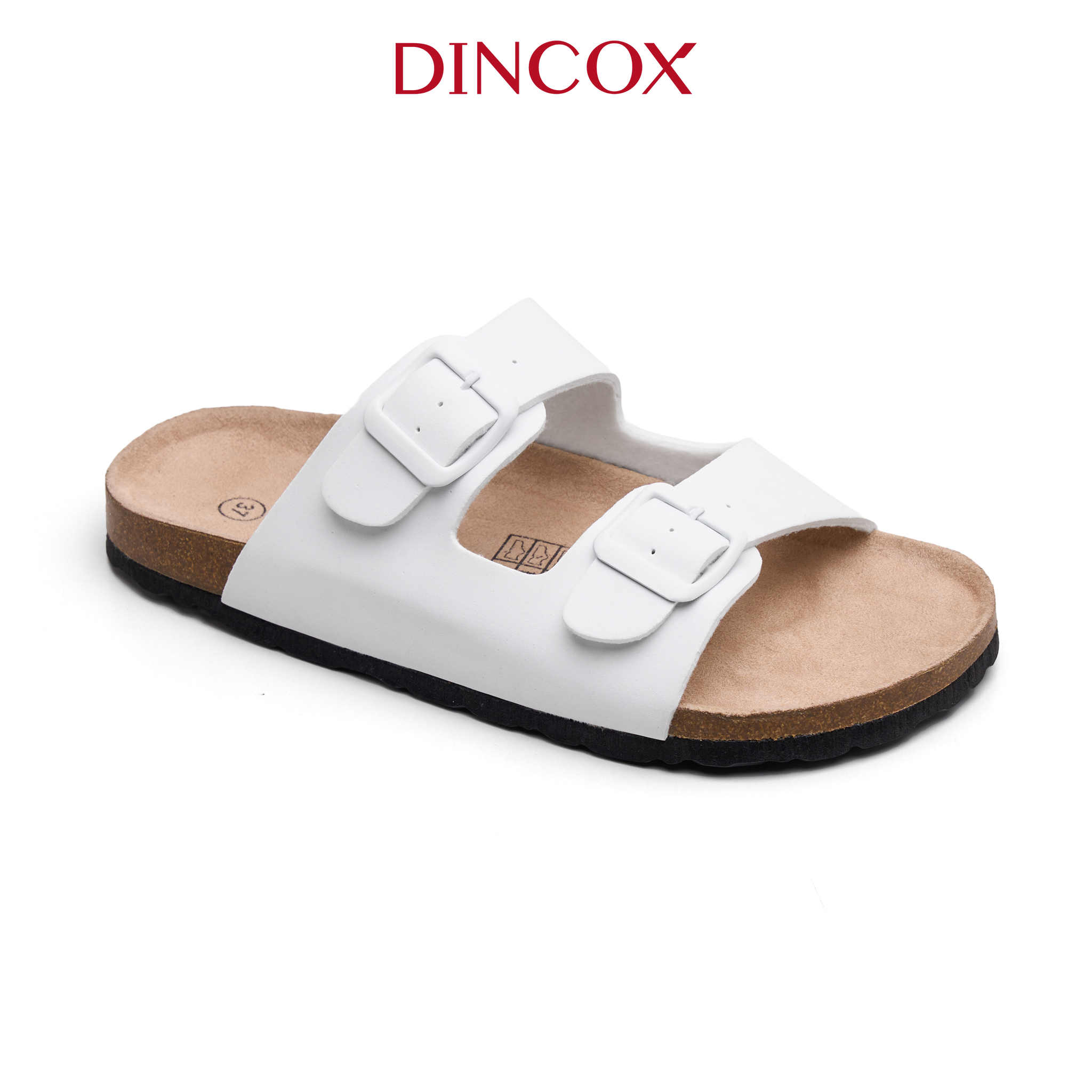 Dép Đế Trấu Nữ 2 Khóa Navy DC01 - EVA Dincox