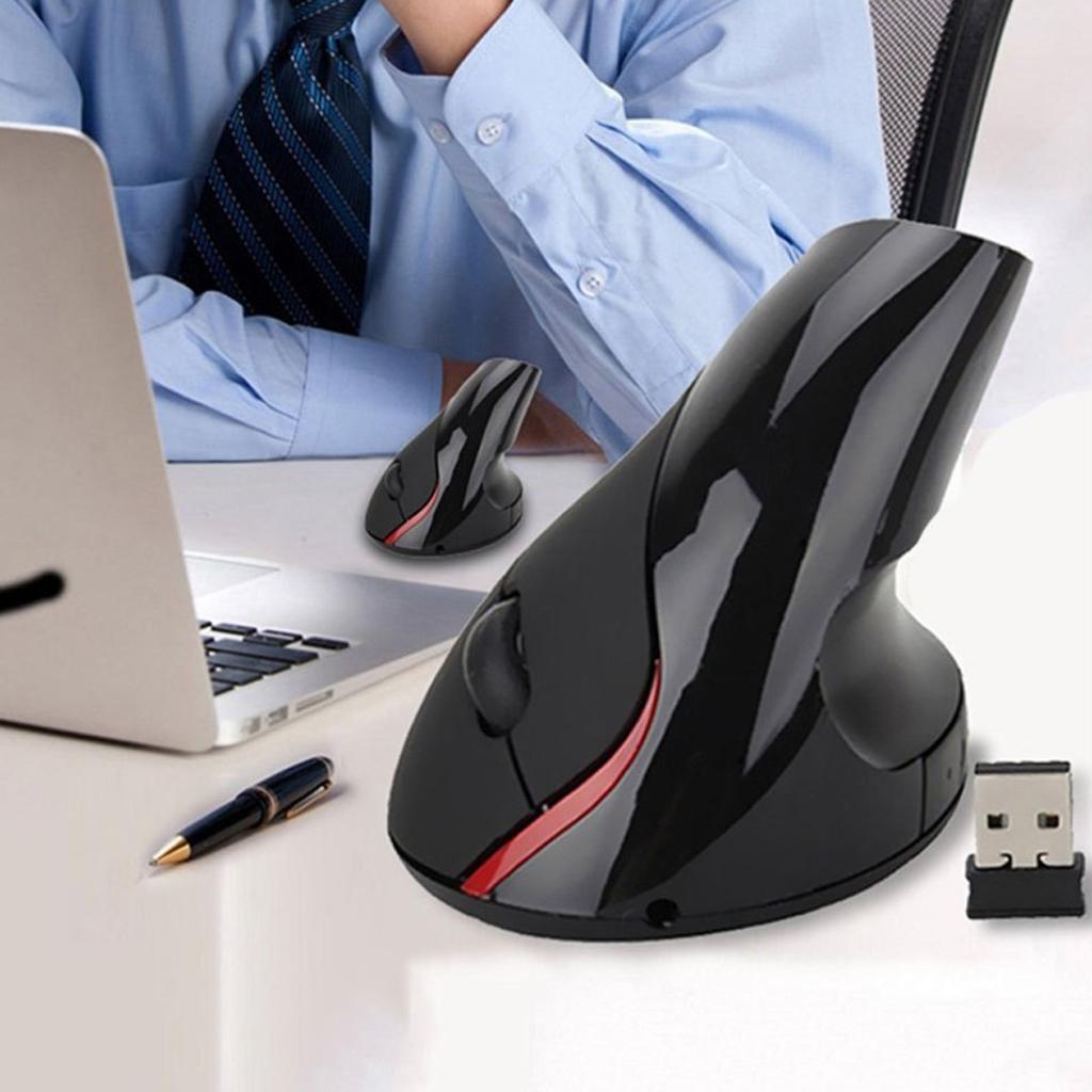2.4GHz Wireless Vertical Mouse 2400DPI USB Receiver