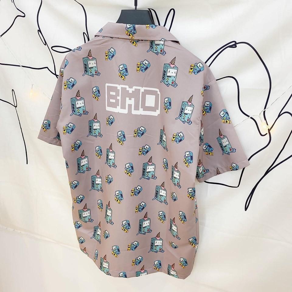 ÁO SƠ MI NGẮN TAY CỔ VEST SƠ MI BMO UNISEX - GIN STORE