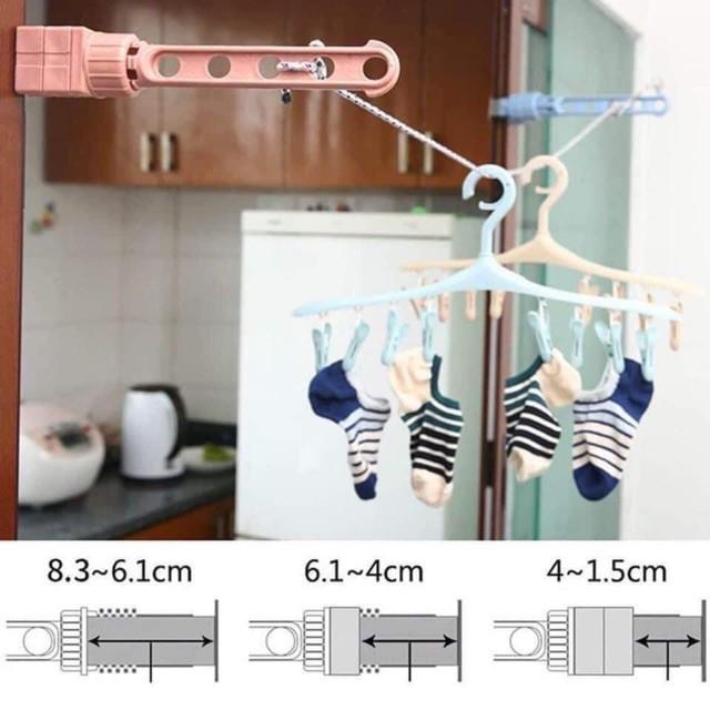 MÓC TREO ĐỒ TRONG NHÀ BAN CÔNG KHUNG CỬA SỔ 5 LỖ TIỆN LỢI