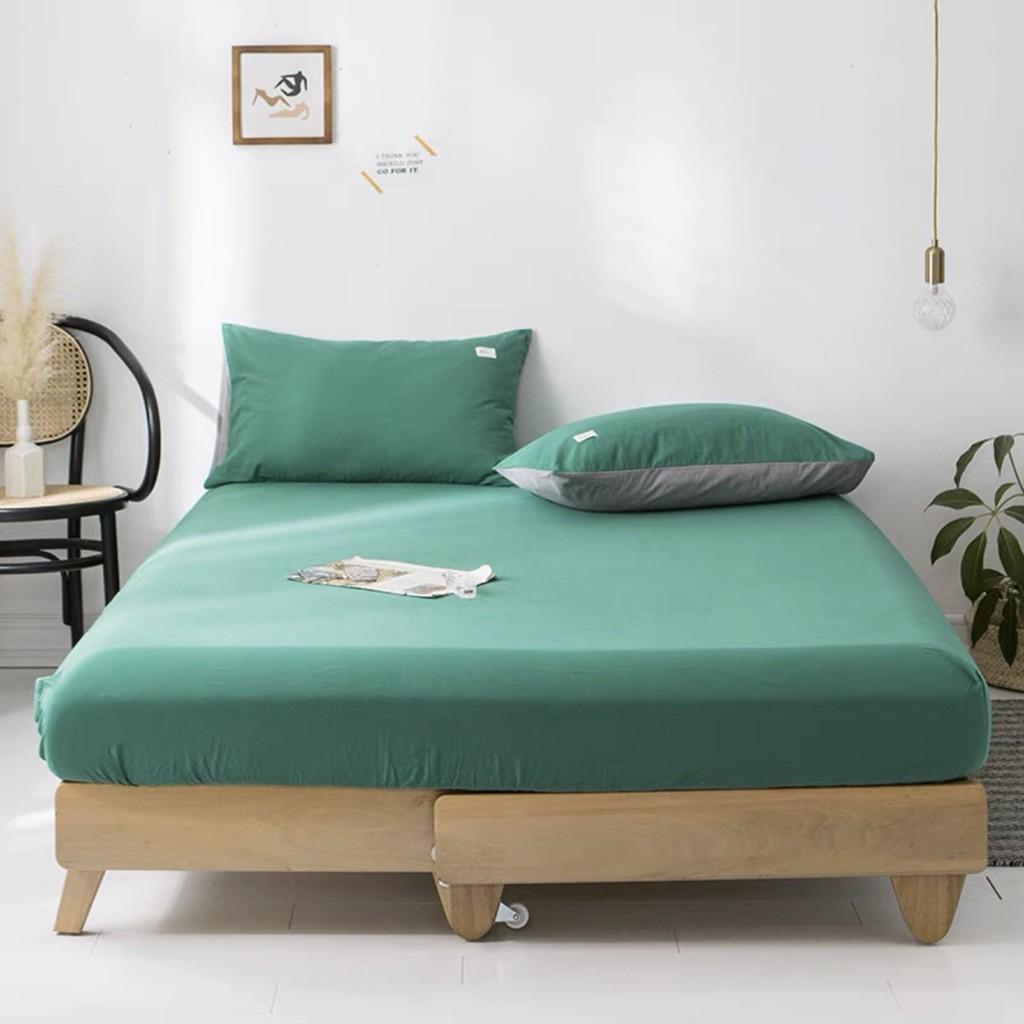 Sét Chăn Ga Gối CHƯA GỒM CHĂN Cotton Tici Phong Cách Hàn Quốc Mềm Mại Mịn - Ko Vỏ Ôm