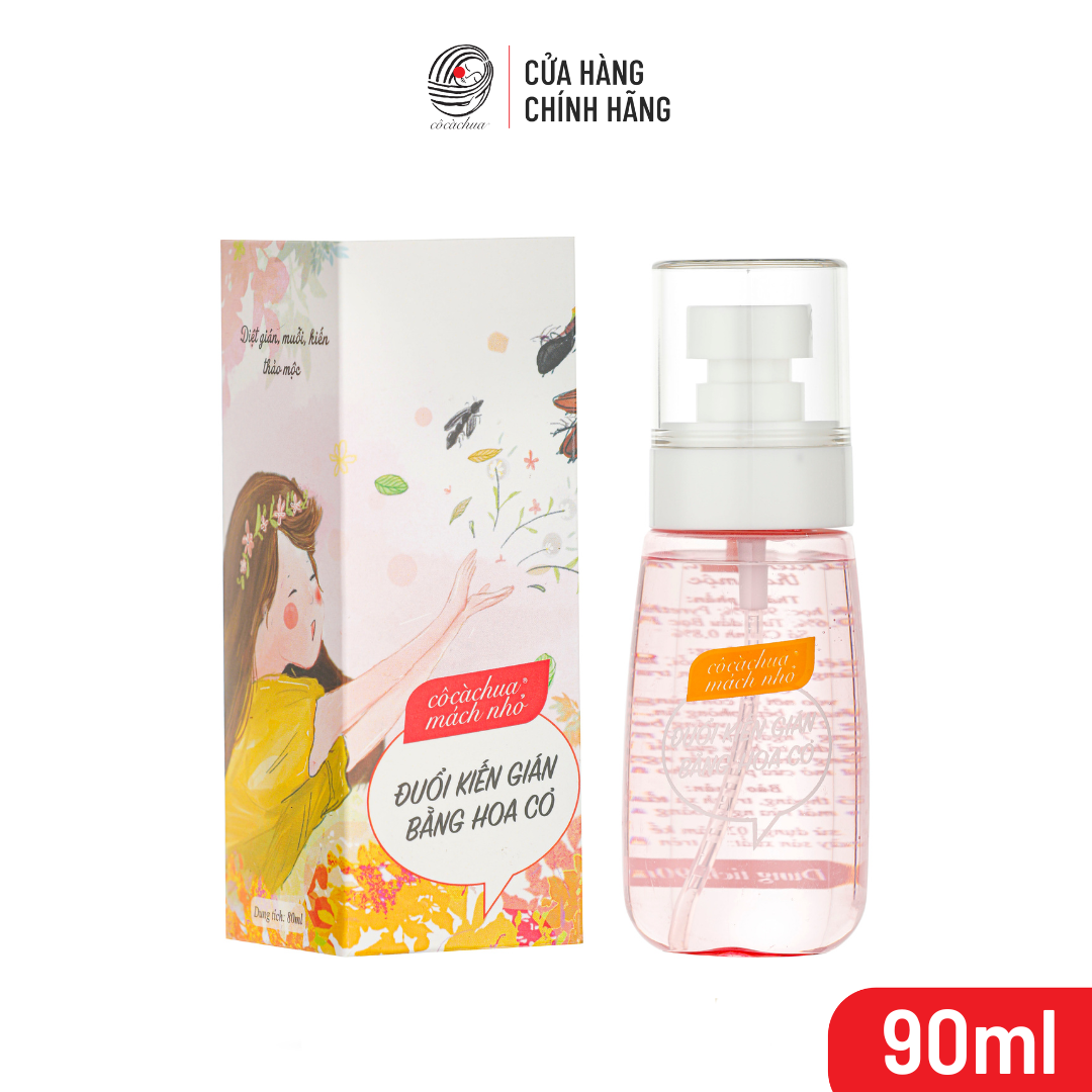 Nàng thơ Đuổi kiến gián bằng hoa cỏ 90ml phương án đuổi côn trùng nhanh, tiện, nhỏ, gọn và an toàn