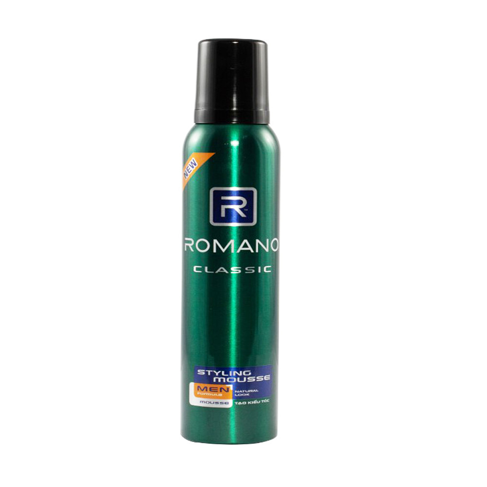 Mousse tạo kiểu tóc nam Romano Classic 175g
