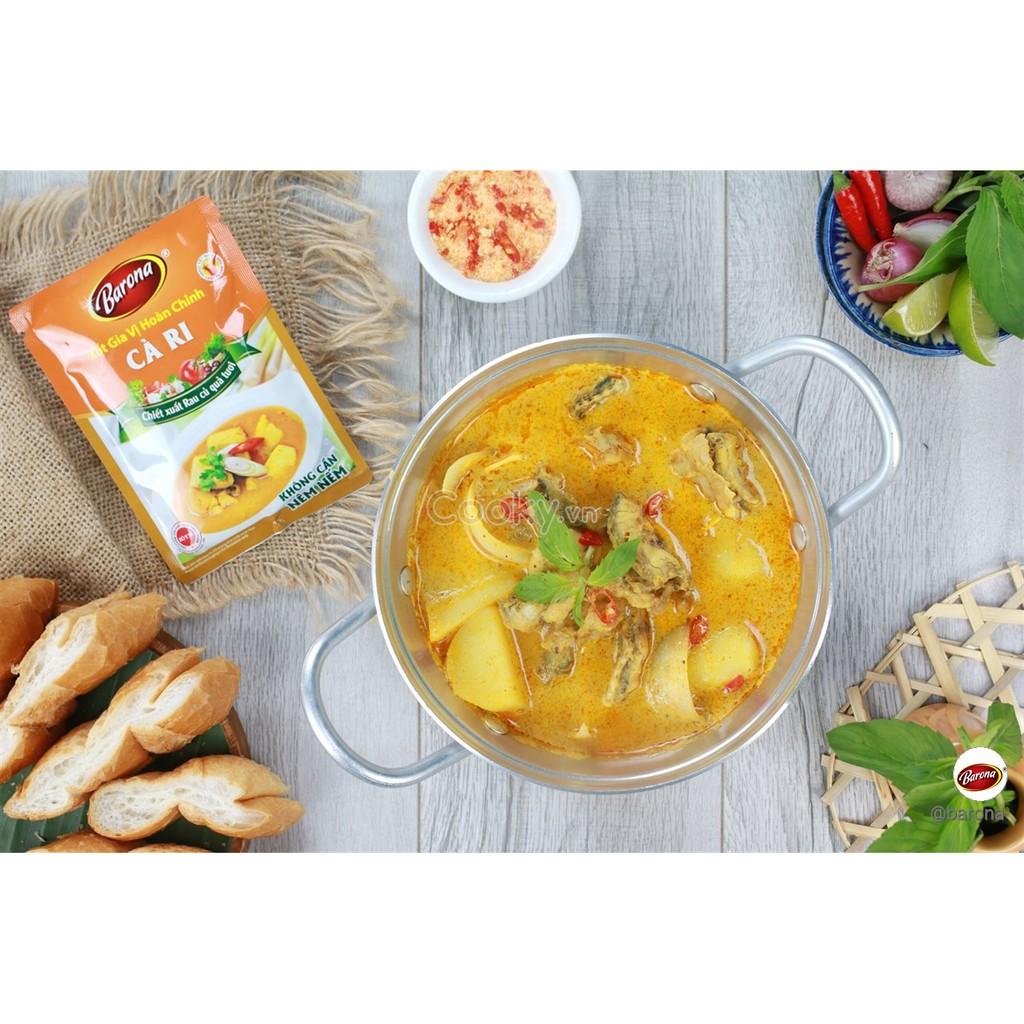 Xốt Gia Vị Hoàn Chỉnh Barona - Cà Ri 80g