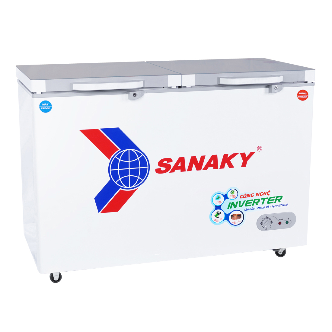 TỦ ĐÔNG MÁT INVERTER SANAKY 300 LÍT VH-4099W4K ĐỒNG - HÀNG CHÍNH HÃNG