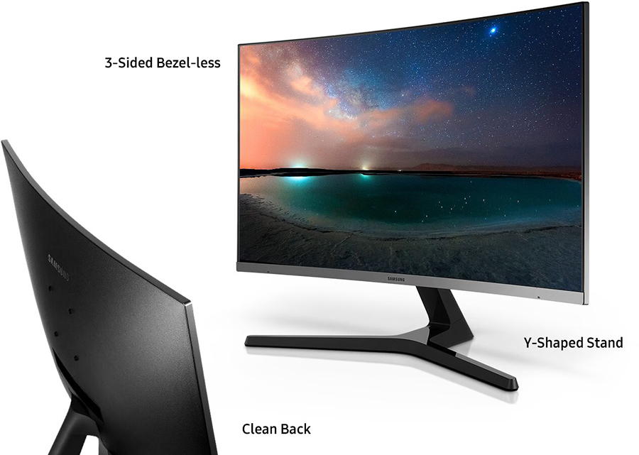 Màn Hình Cong Samsung LC27R500FHEXXV 27 inch Full HD 4ms 60Hz VA - Hàng Chính Hãng