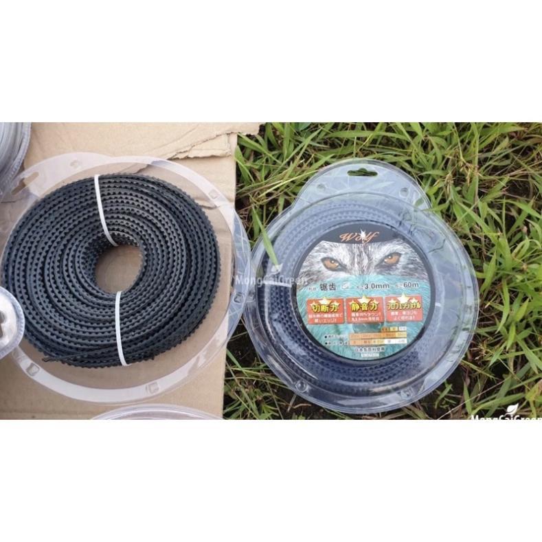 Cuộn Cước Cắt Cỏ Vuông Tròn 3-4mm 60m 0,5kg .