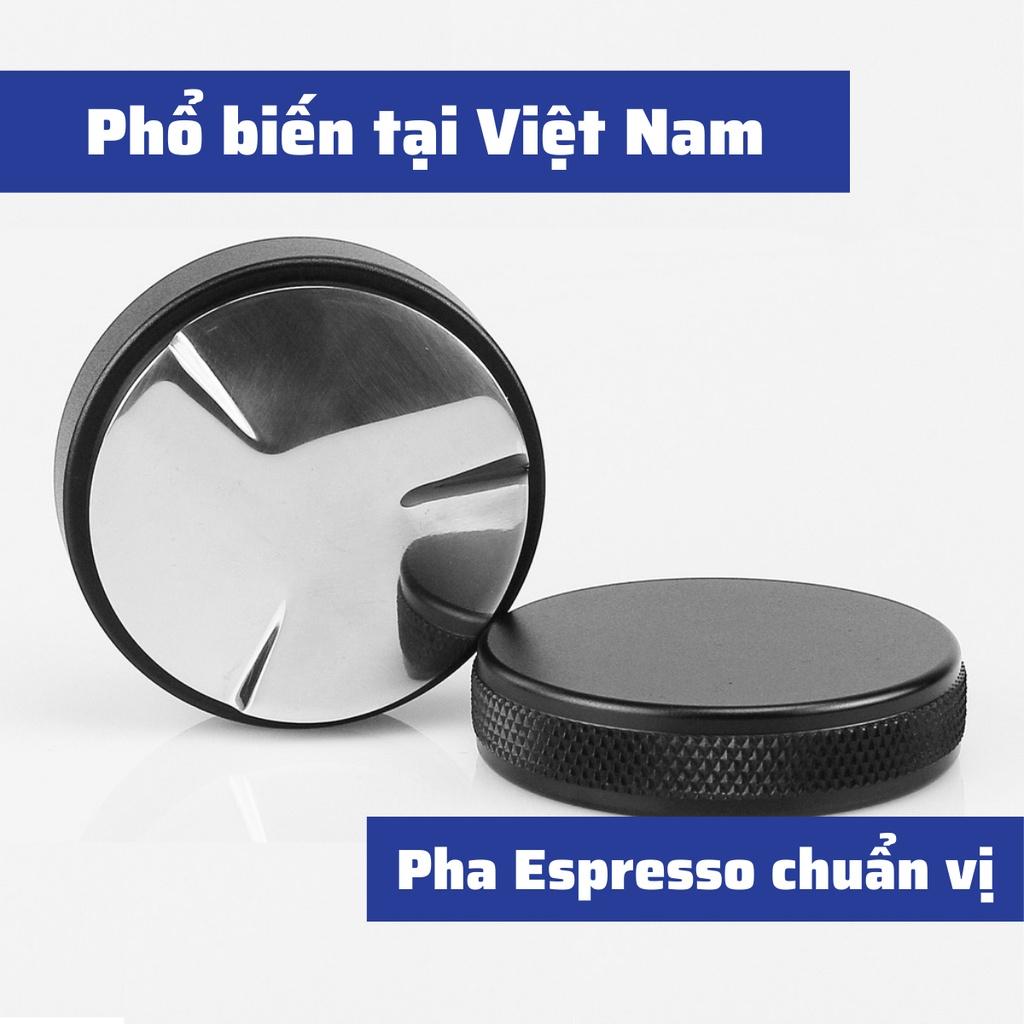 OCD gạt cà phê Mặt Chia 3 tamper Nén cà phê Espresso Cao Cấp Inox 304 phù hợp tay nén cafe pha máy đường kính 51-53-58mm