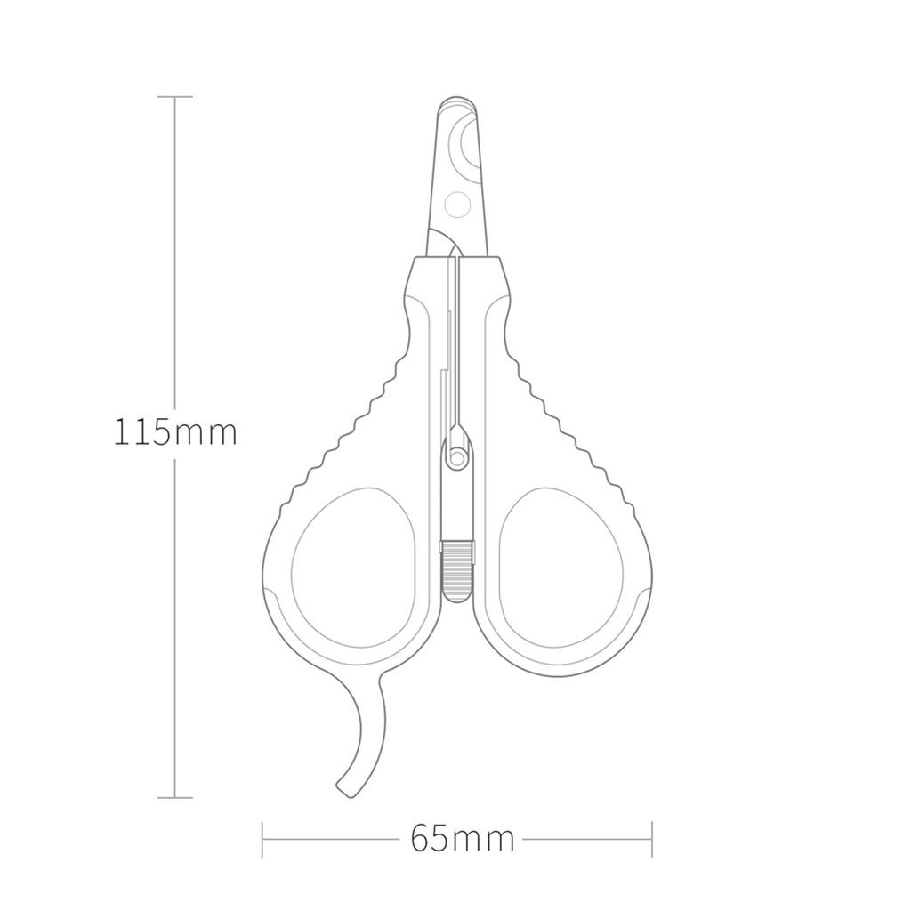 Kéo cắt móng thú cưng Xiaomi Pawbby bằng thép không gỉ có khóa tiện dụng
