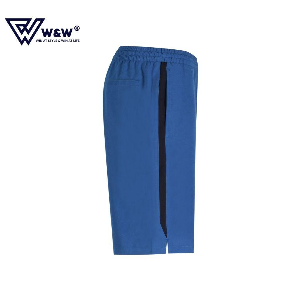 Quần Short Nam W&amp;W Vải Gió Cạp Chun, Chất Liệu Mỏng Nhẹ, Thoáng Mát, Dáng Thể Thao Trẻ Trung WSH25