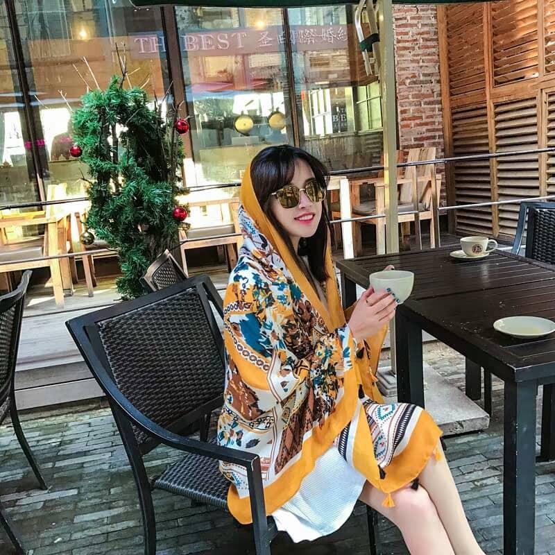 Khăn Choàng Boho Cao Cấp Loại Dày