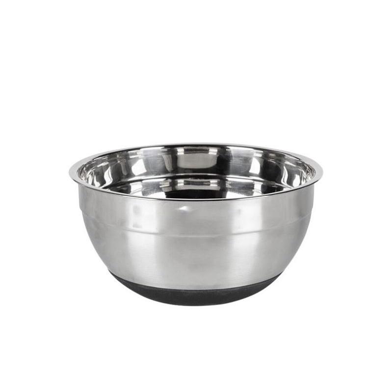 Tô (âu) trộn bột inox dày dặn đế silicon cao cấp size 20cm-22cm-24cm-26cm-28cm-30cm