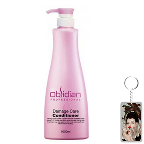 Dầu xả tái tạo tóc Obsidian Professional Damage Care Conditioner Hàn Quốc 1000ml tặng kèm móc khoá