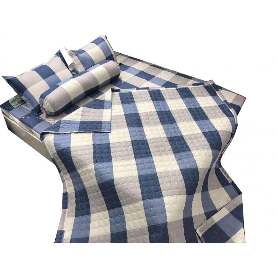 Set 5 món chăn hè ga chun Cotton Poly caro