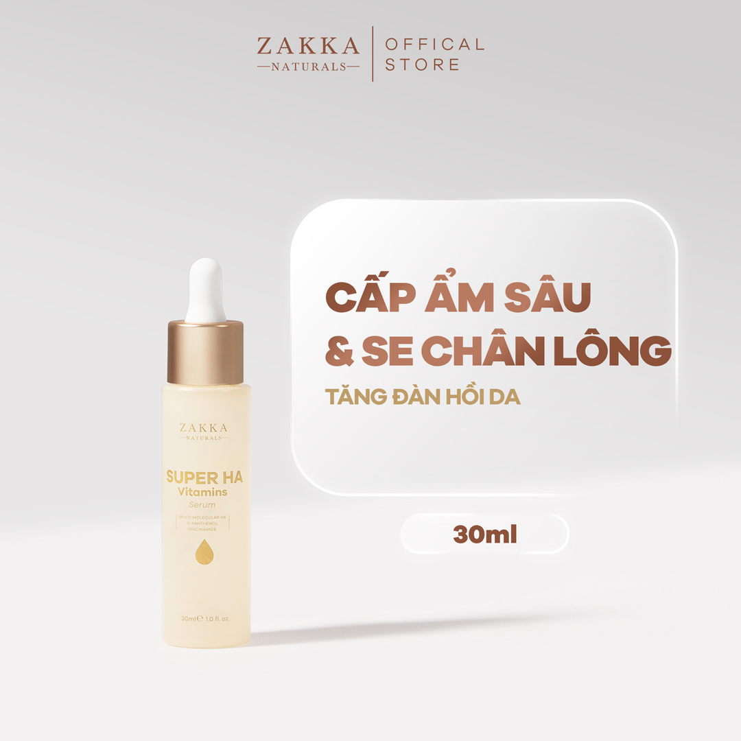 Hình ảnh Tinh chất (Serum) Cấp Nước Phục Hồi Da - Super Hyaluronic Serum 30ml - Zakka Naturals