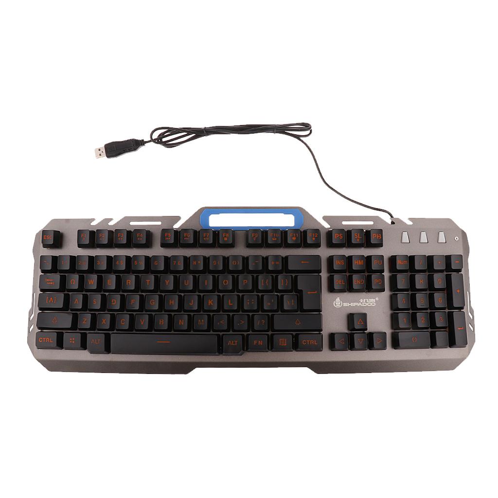 LED Illuminated Backlight Wired Mechanical Gaming Keyboard for Computer PC