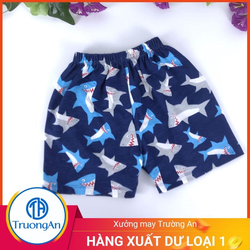 Bộ quần áo trẻ em cotton hình cá mập