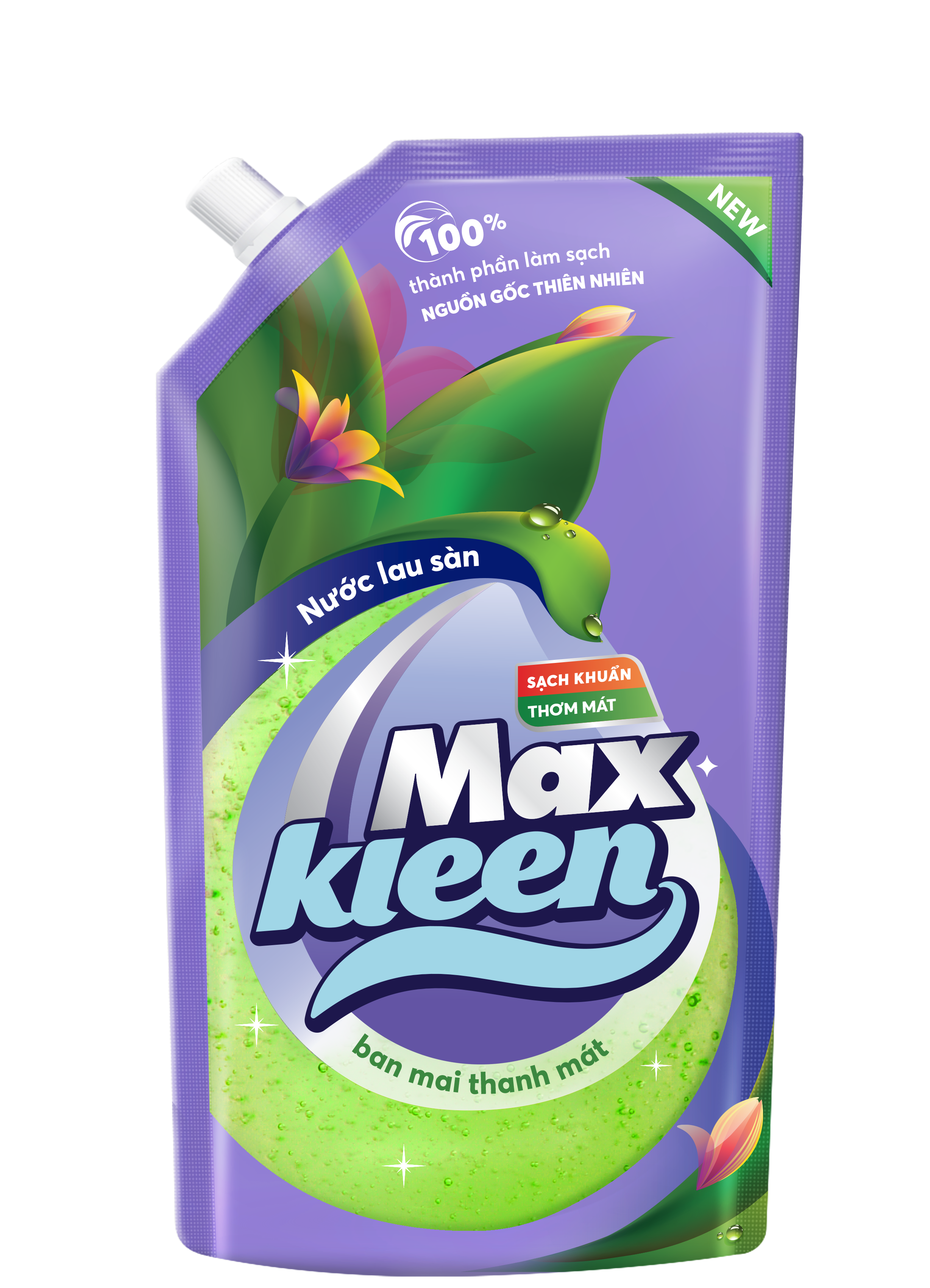 Túi Nước Lau Sàn MaxKleen (Ngàn hoa ngọt ngào/Ban mai thanh mát) 1kg