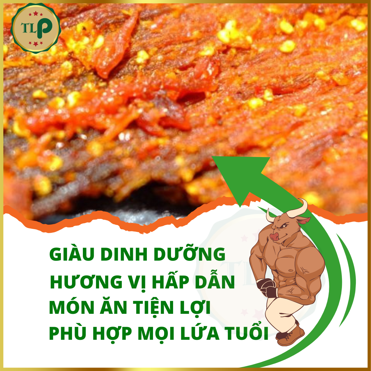 KHÔ BÒ MIẾNG TÂN LỘC PHÁT - HŨ 500G