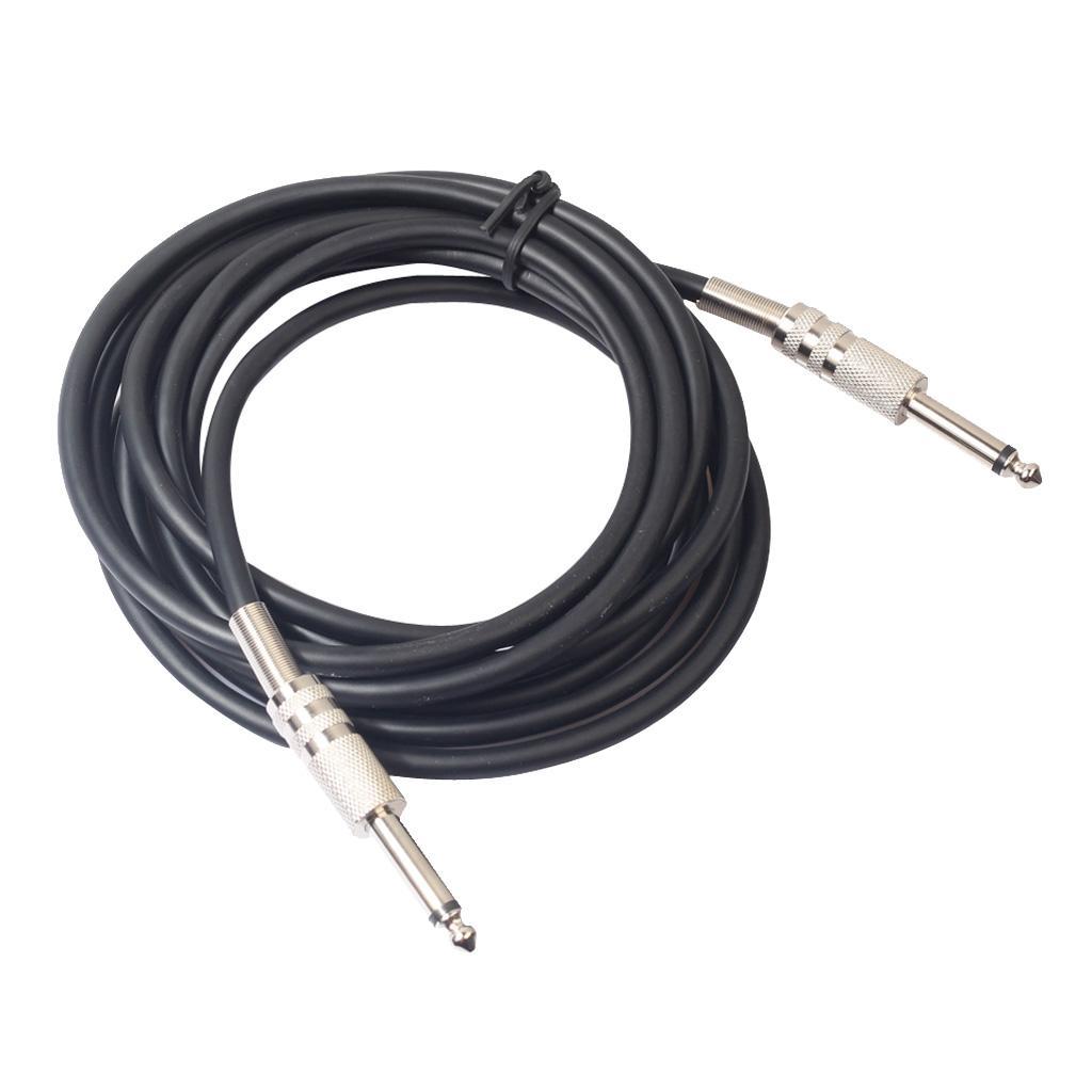 Electric Guitar Bass Cable Amp Cord for Stringed Instrument Parts 1.8m