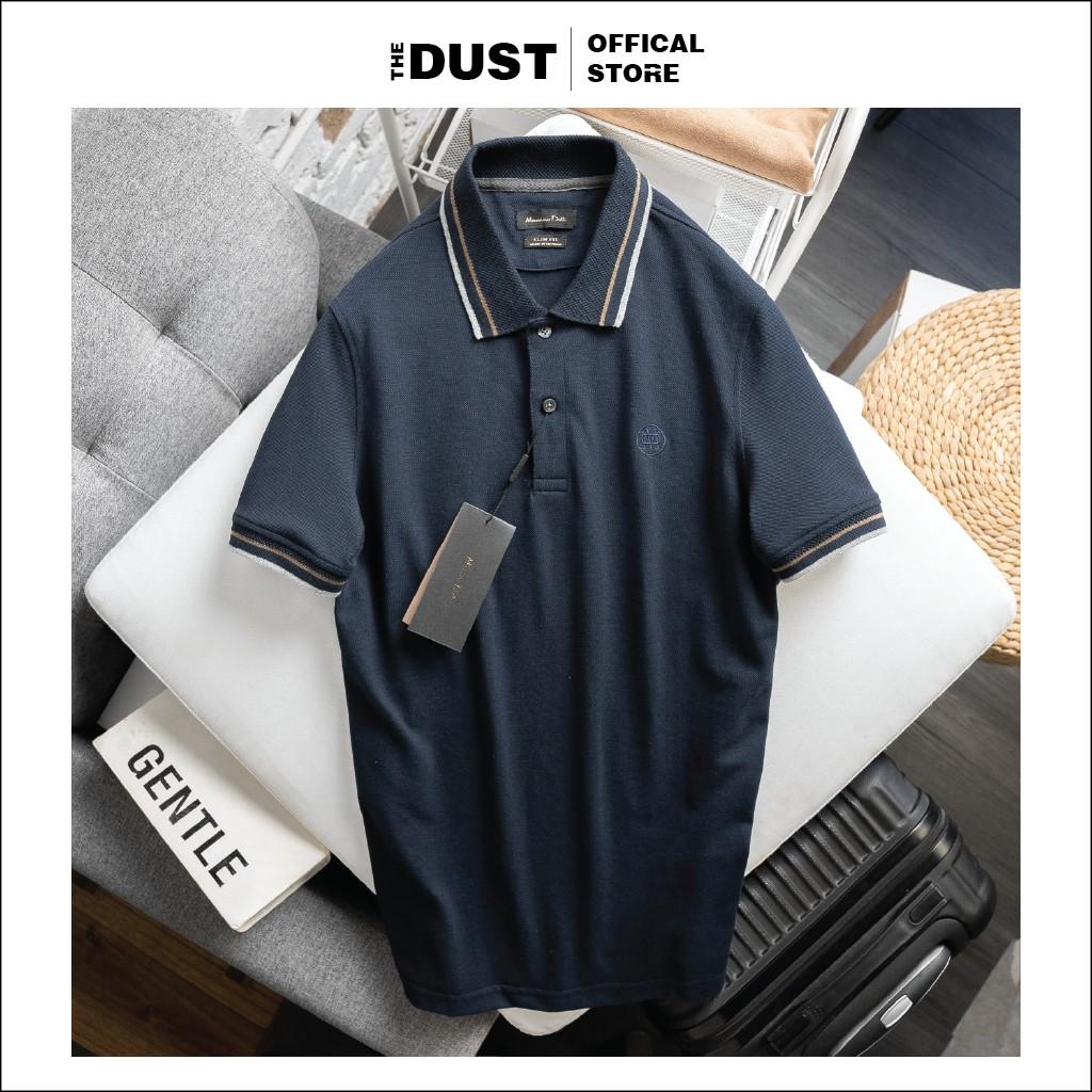 Áo thun polo nam cổ bẻ phối viền MSCV trơn basic, vải cotton cá sâu, form slim fit, trẻ trung, lịch lãm - THE DUST