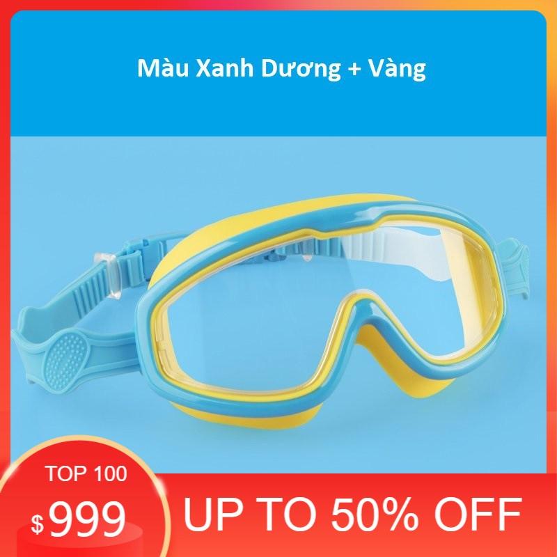 Kính bơi trẻ em Coosa 958 thiết kế Panorama, không gọng, chống sương, chống tia UV - VivaSports