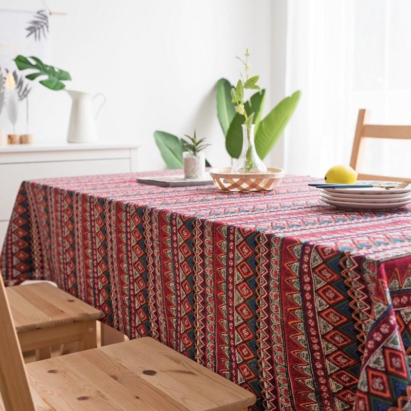 ️️Thảm Thổ Cẩm Phong Cách Bohemian Trang Trí Phòng vintage