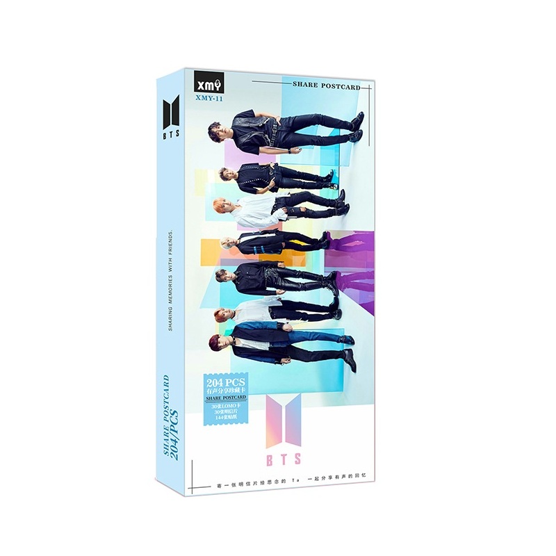 Bộ postcard BTS 204 pcs mới
