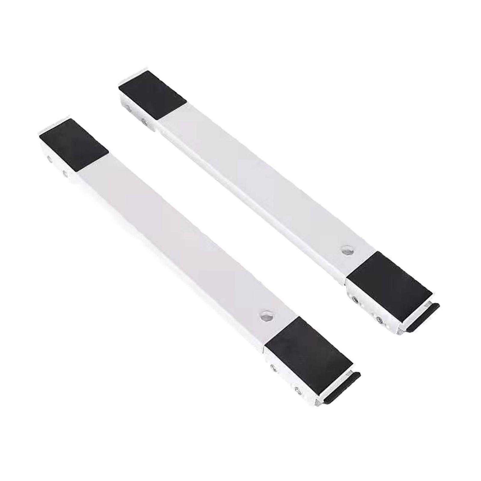 2pcs Washing Machine Stand Multi-functional Mobile Base Holder White