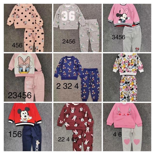 Bộ nỉ cho bé 1-6y. Các mom lấy mẫu nào inb mình hoặc note trong đơn hàng nhé