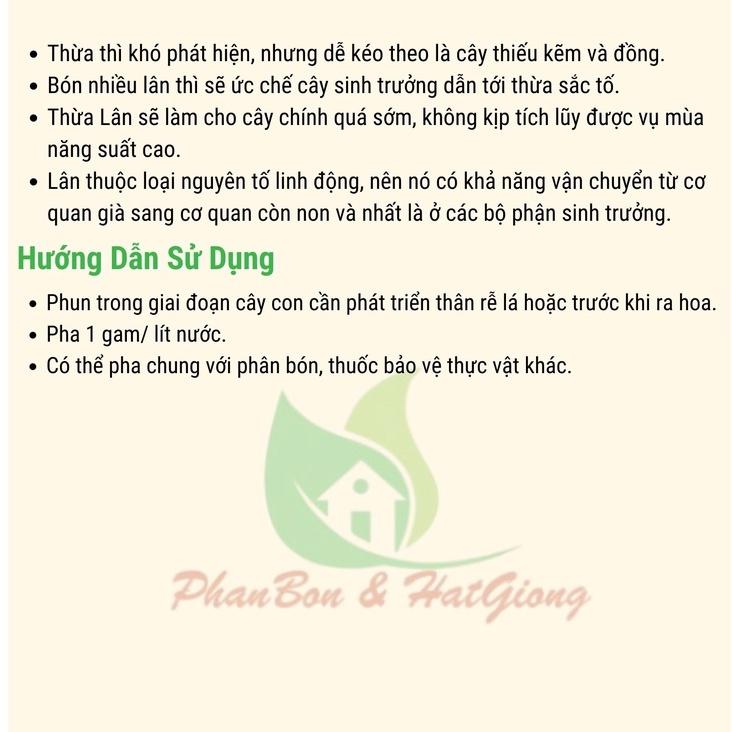Phân Bón Siêu Lân Đỏ Hà Lan gói 15g - Shop Phân Bón và Hạt Giống