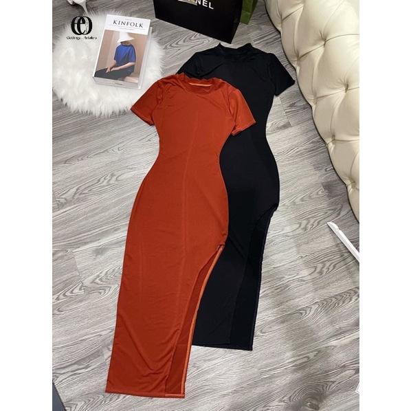 ĐẦM BODY TAY NGẮN XẺ CAO HÔNG “EDNA OOTD” KÈM ẢNH VIDEO THẬT