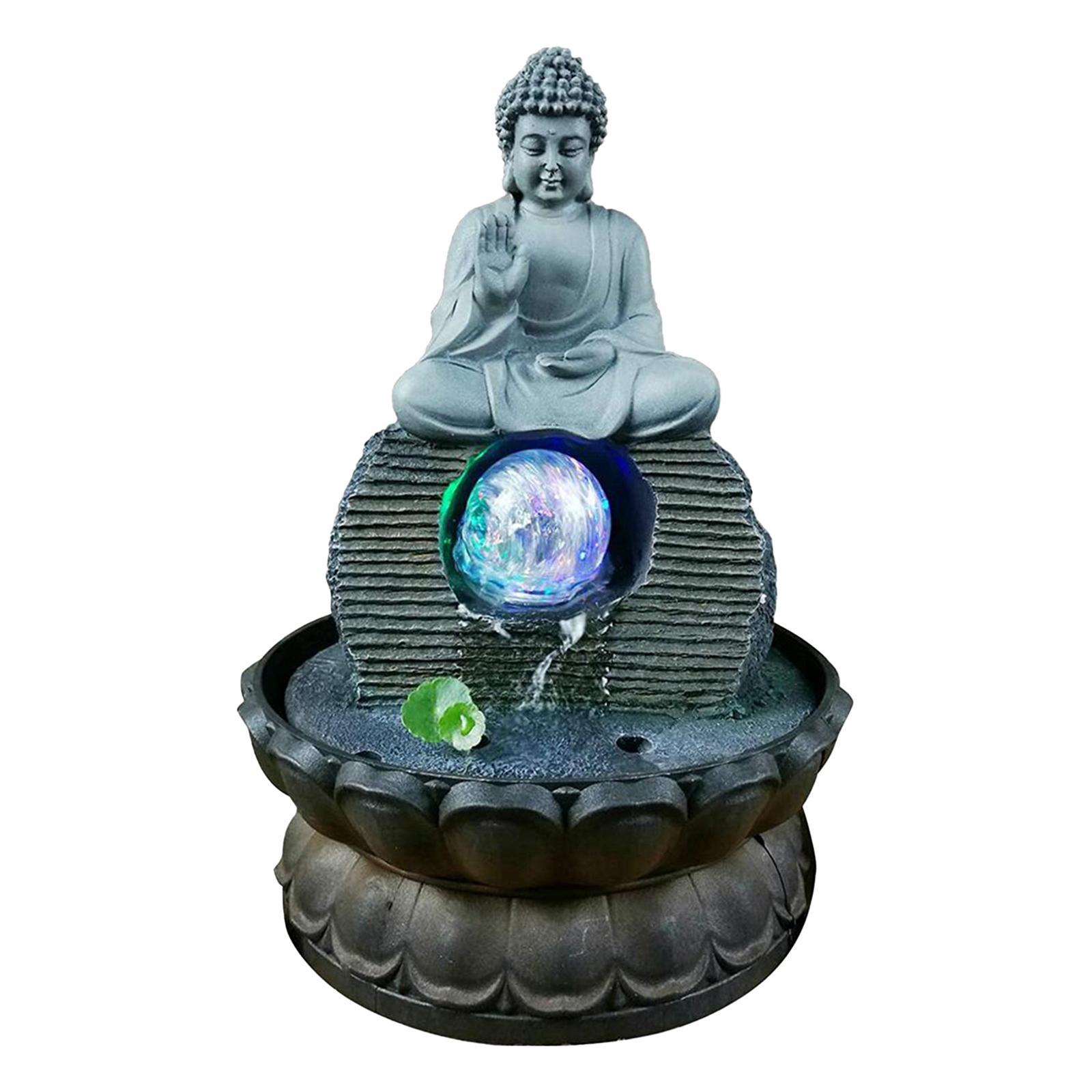 Resin Statues Tabletop Water Fountain for Relaxation Decoration