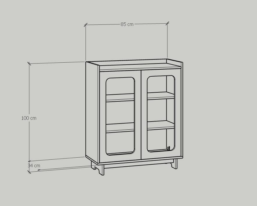 [Happy Home Furniture] MEYDAN, Tủ giày cánh mây, 85cm x 34cm x 100cm ( DxRxC), TCM_056