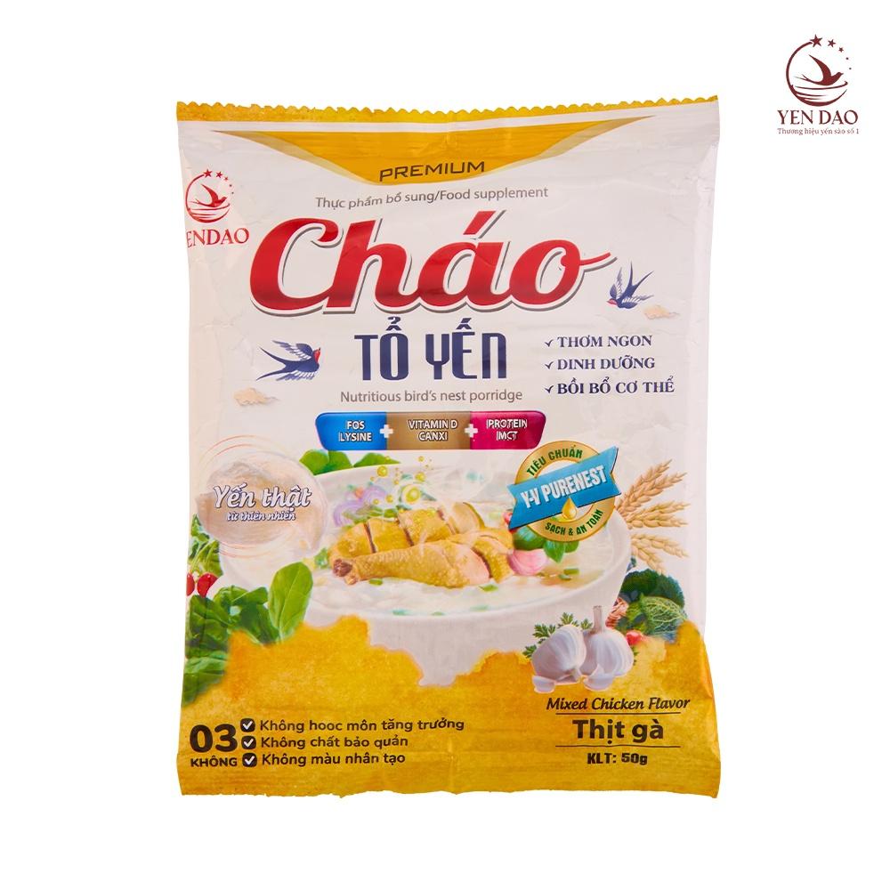 Cháo Tổ Yến Thịt Gà Yến Đảo Cải Thiện Chức Năng Phổi 50g/gói