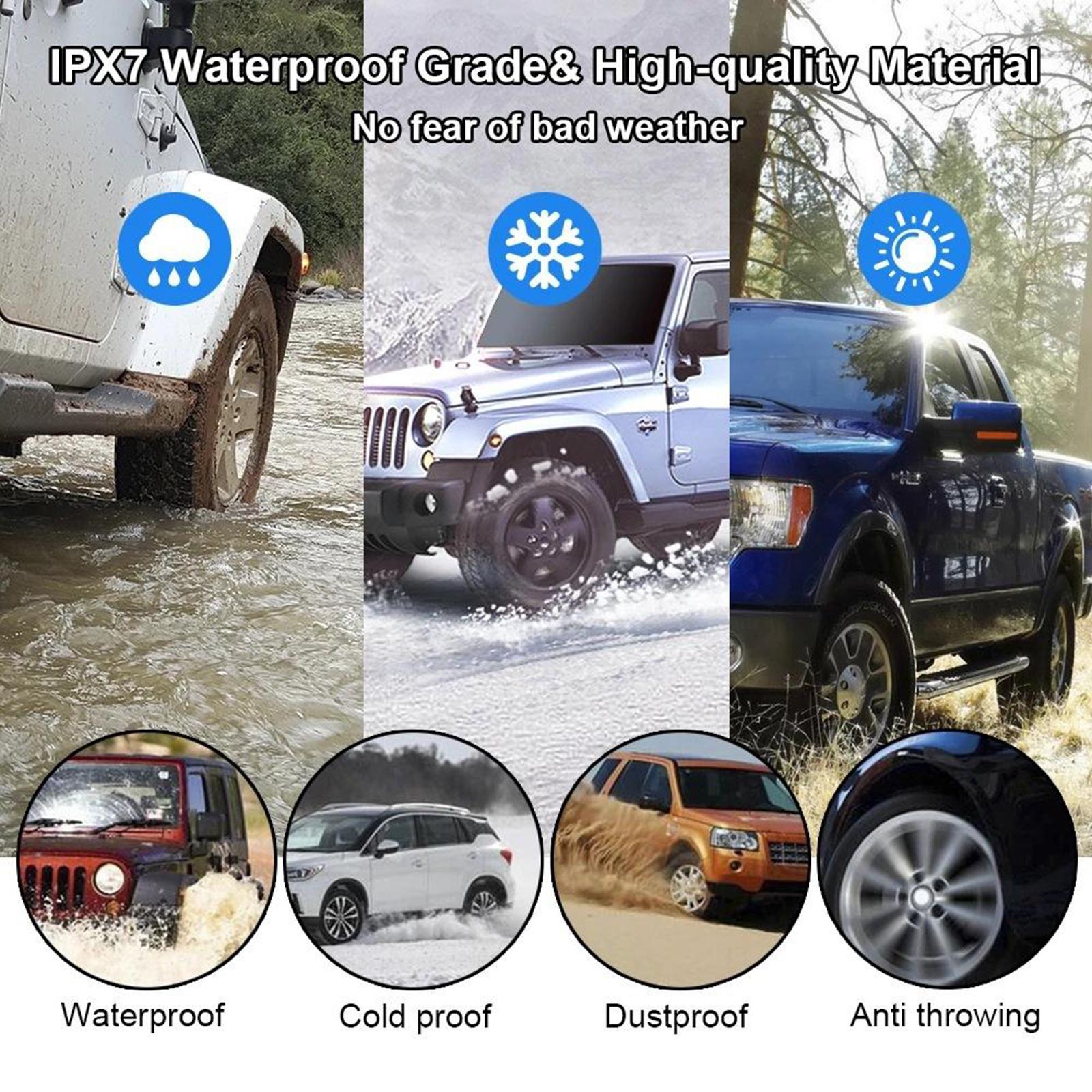 Solar Powered Universal Auto SUV Vehicle Tire Pressure Temperature Monitor Tyre Detection System Real Time LCD Display