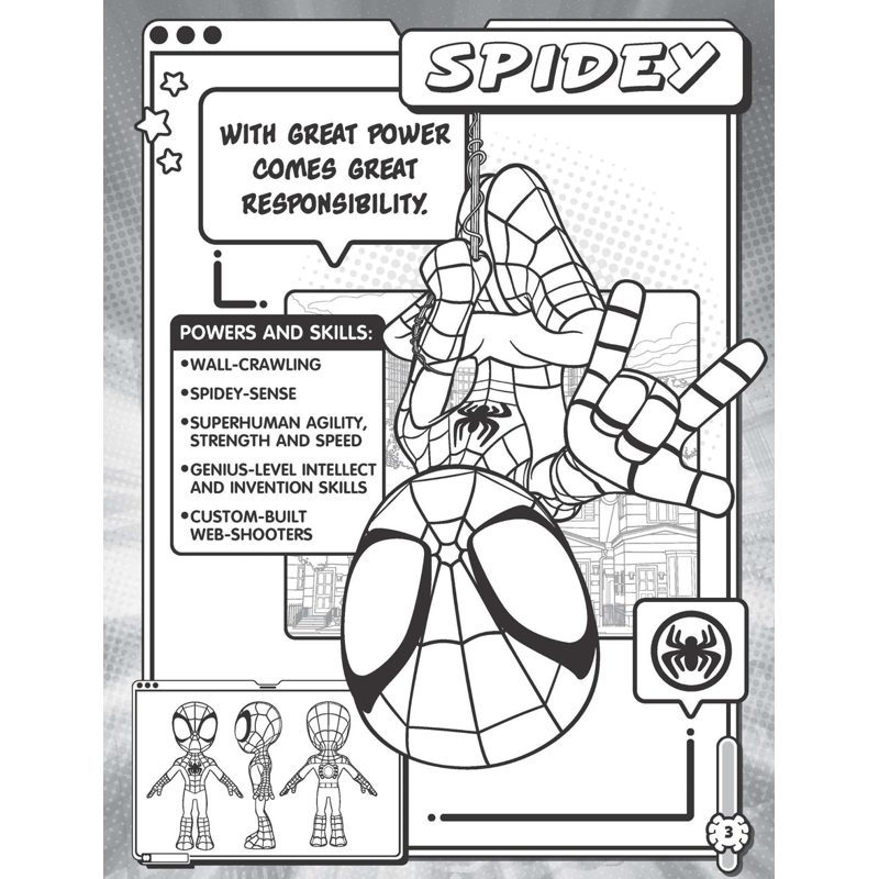 Sách Spidey And His Amazing Friends - Mega Colouring Book