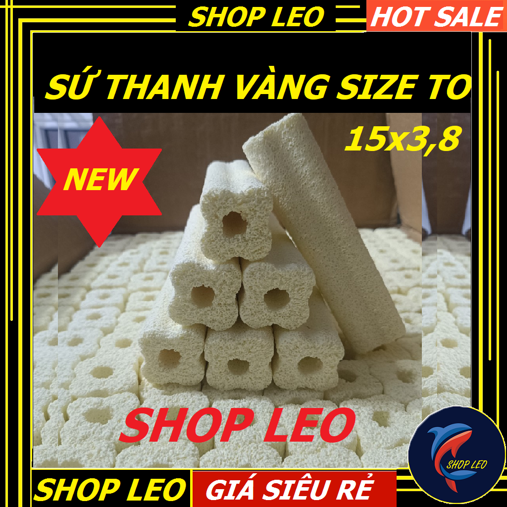 SỨ THANH VÀNG MAI15cm x 4cm - sứ thanh vàng dành cho lọc hồ cá - phụ kiện thủy sinh-shopleo