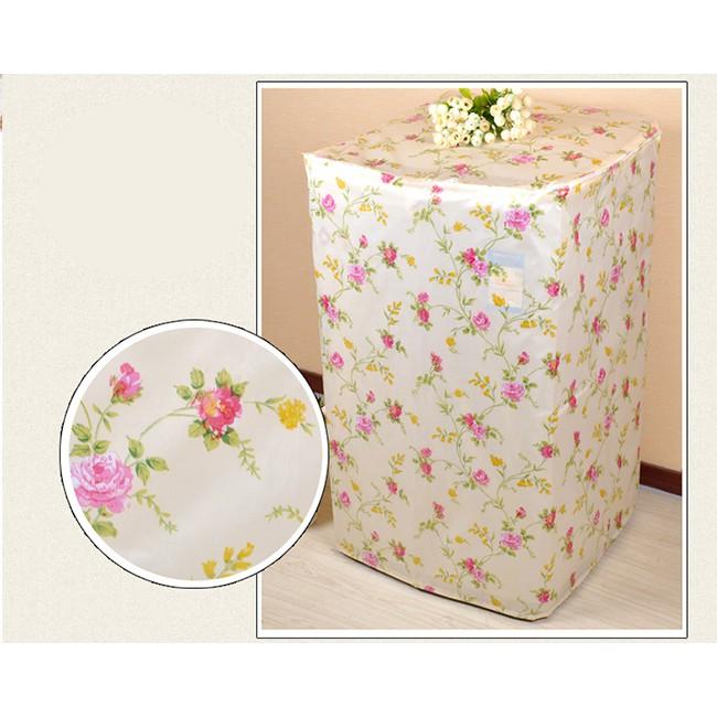 Áo Trùm Máy Giặt Cửa Trên Vải Satin