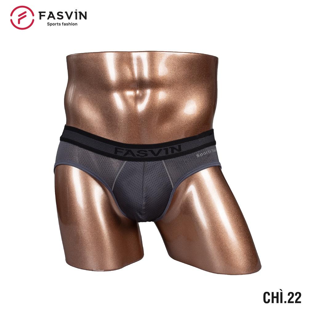 Quần Lót Nam Tam Giác Fasvin Lsv2118.Hn Vải Lưới Thể Thao Thông Hơi Thoáng Mát - Chì.22 - Size 4 64 - 72Kg
