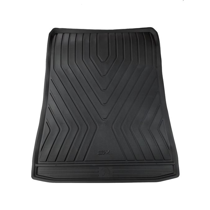 Thảm lót cốp xe ô tô BMW new 5 series 2017 nhãn hiệu Macsim 3W chất liệu TPE cao cấp màu đen