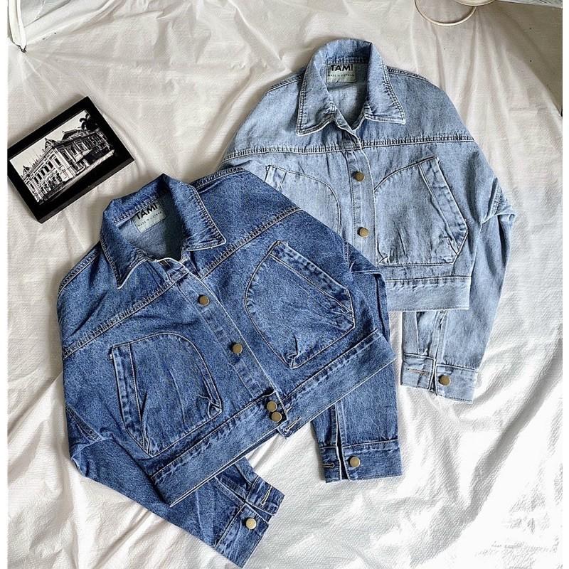 ÁO KHOÁC JEANS NỮ VNXK RỘNG LỬNG