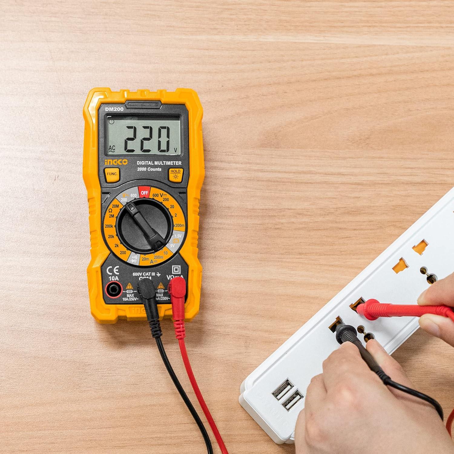 ĐỒNG HỒ ĐO ĐIỆN VẠN NĂNG INGCO DM200 - HÀNG CHÍNH HÃNG