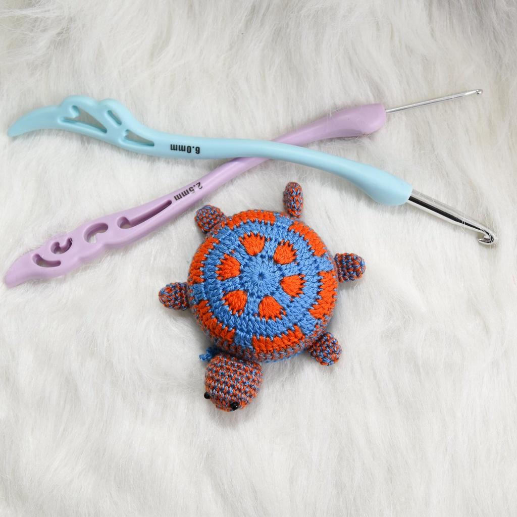 Thước dây móc len hình rùa giao màu ngẫu nhiên dài 1,5m dùng đo đồ đạc, may mặc - Crochet turtle tape measure