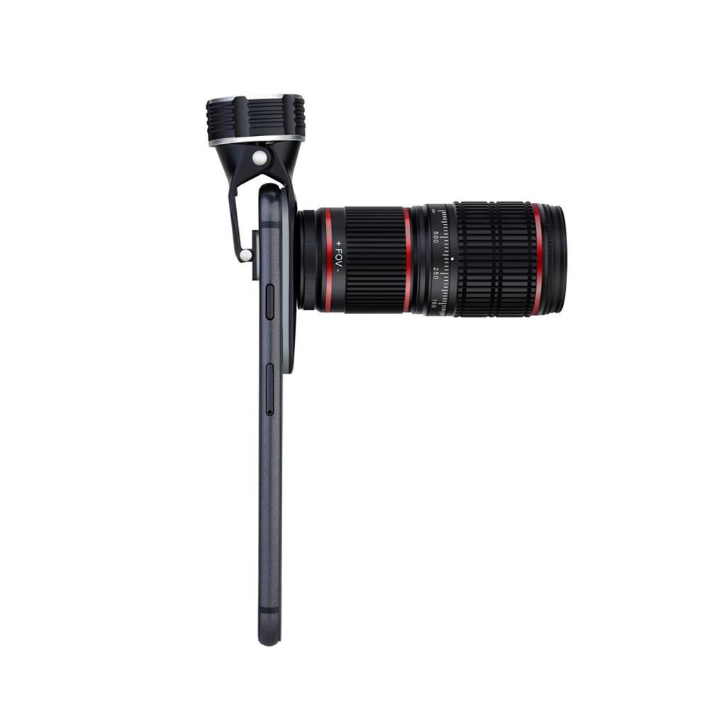 5 in1 12.8x Zoom Ourdoor Hiking Telescope Lens Camera HD for Phone Lenses