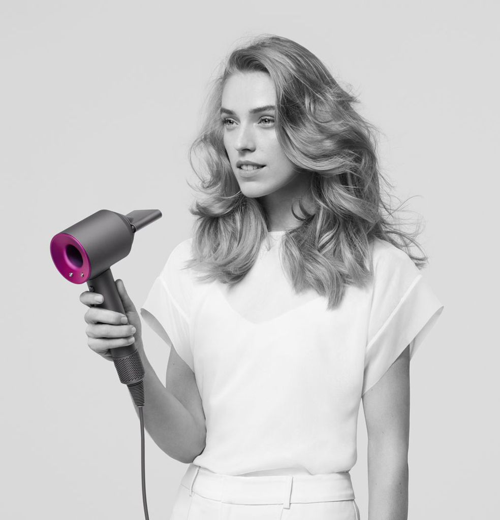 Máy sấy tóc Dyson HD03 Kim loại/Hồng Fuchsia