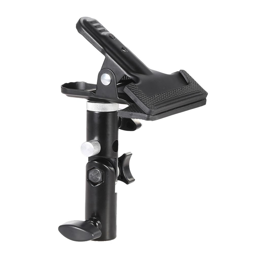 Giá đỡ kẹp kim loại với 5/8 "Phần đính kèm chân đế nhẹ 1/4" đến 3/8 "Bộ chuyển đổi xoay gắn vít cho Photo Studio