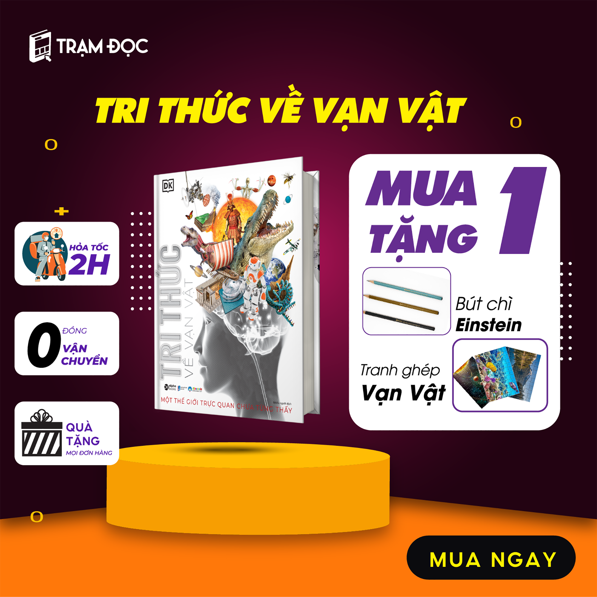 Tri Thức Về Vạn Vật : Một Thế Giới Trực Quan Chưa Từng Thấy ( tái bản 2023 - Bản quyền )